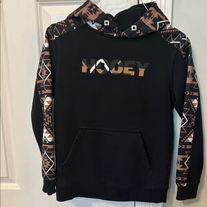 Hooey Black Hoodie with Logo